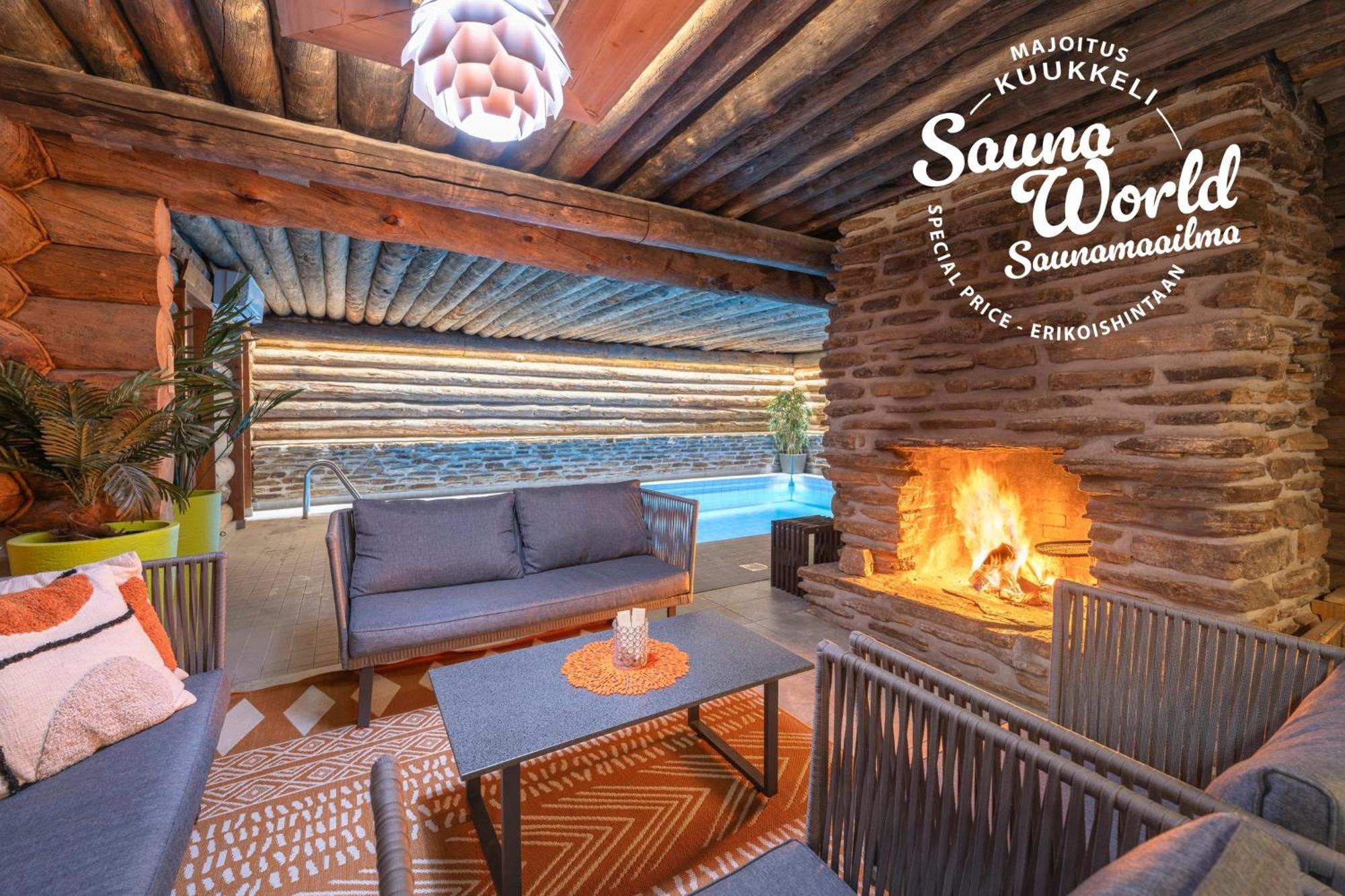 Kuukkeli Log Houses Teerenpesae - Premium Suite A48 Сааріселькя Екстер'єр фото